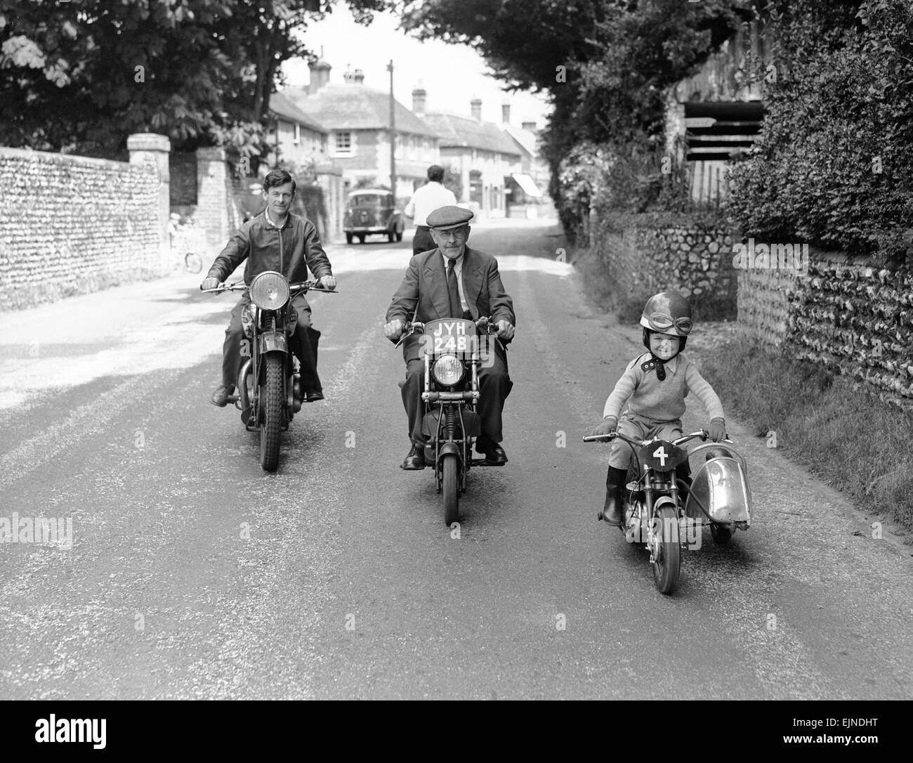 Mansell motociclismo famiglia. 1953 Foto Stock