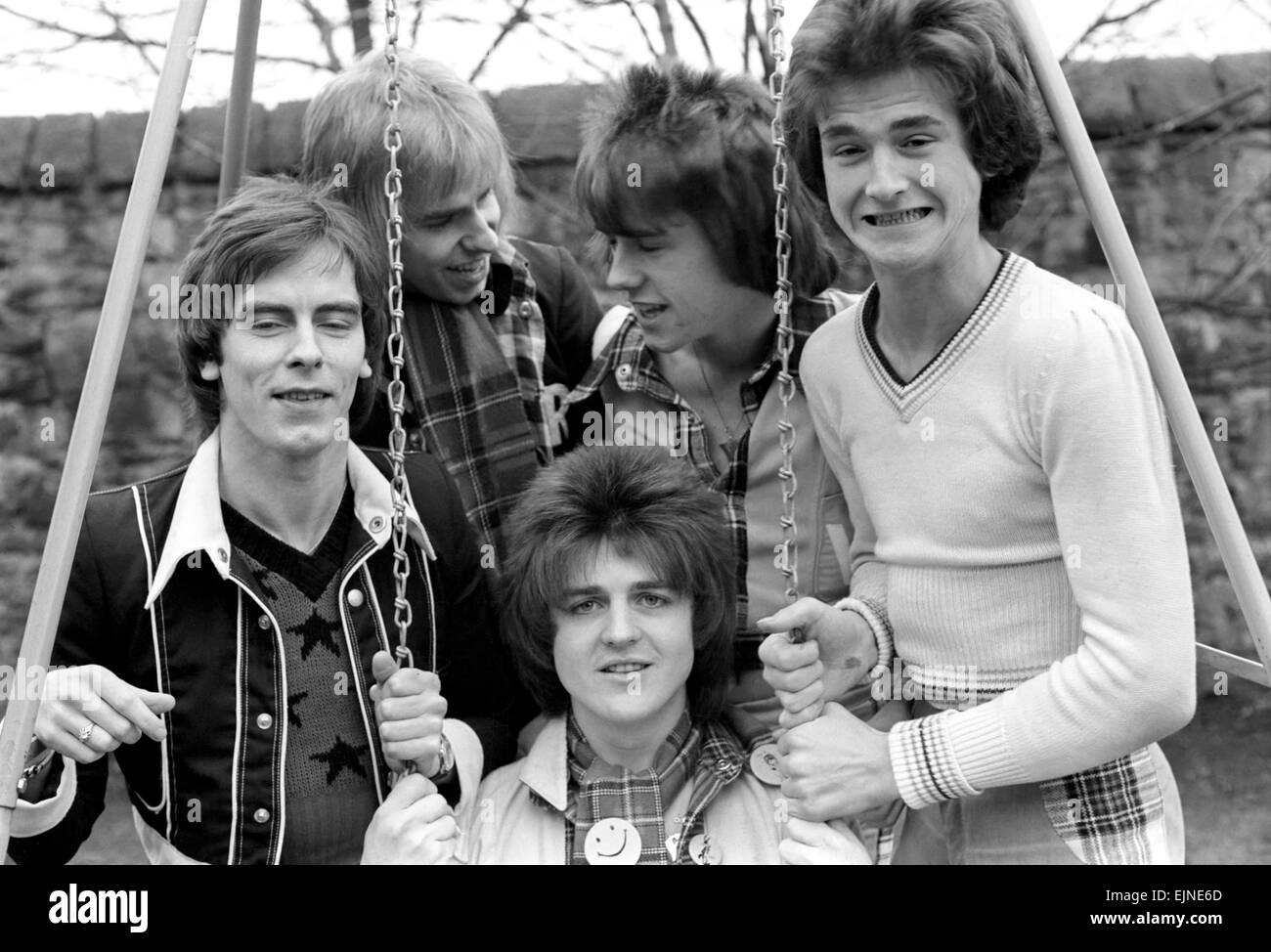 Bay City Rulli gruppo pop di Edimburgo. Febbraio 1975. Foto Stock