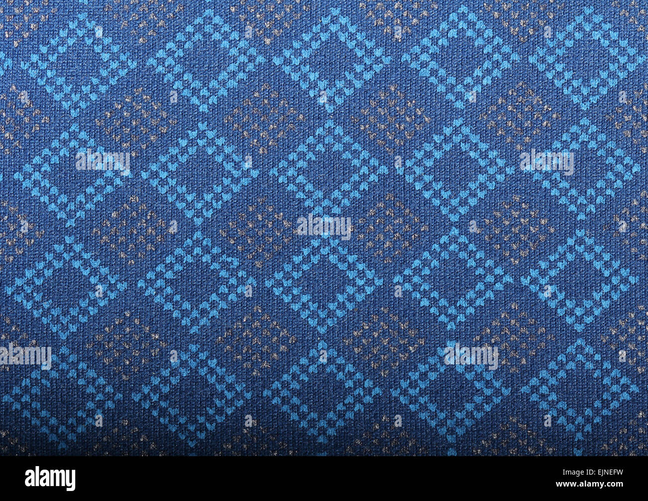 Tessuto blu pattern Foto Stock