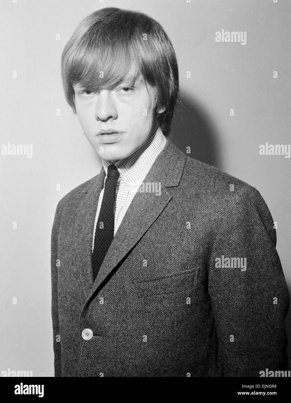Brian Jones dei Rolling Stones. Gennaio 1964. Foto Stock