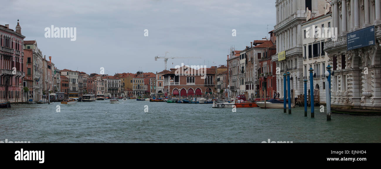 Venezia, Italia Grand Canal bella vista panorama Foto Stock