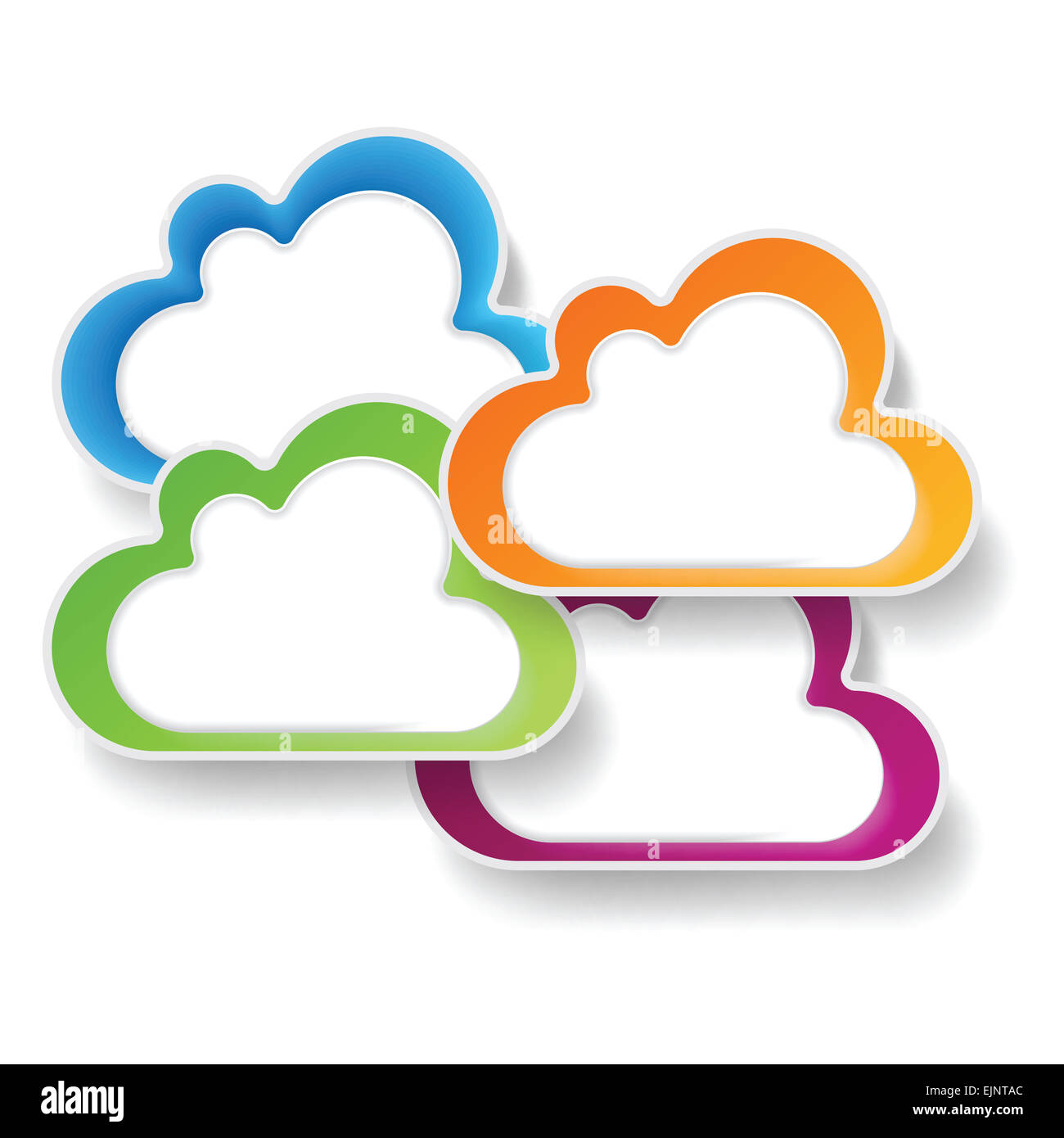 Le nuvole colorate sul cielo Foto Stock