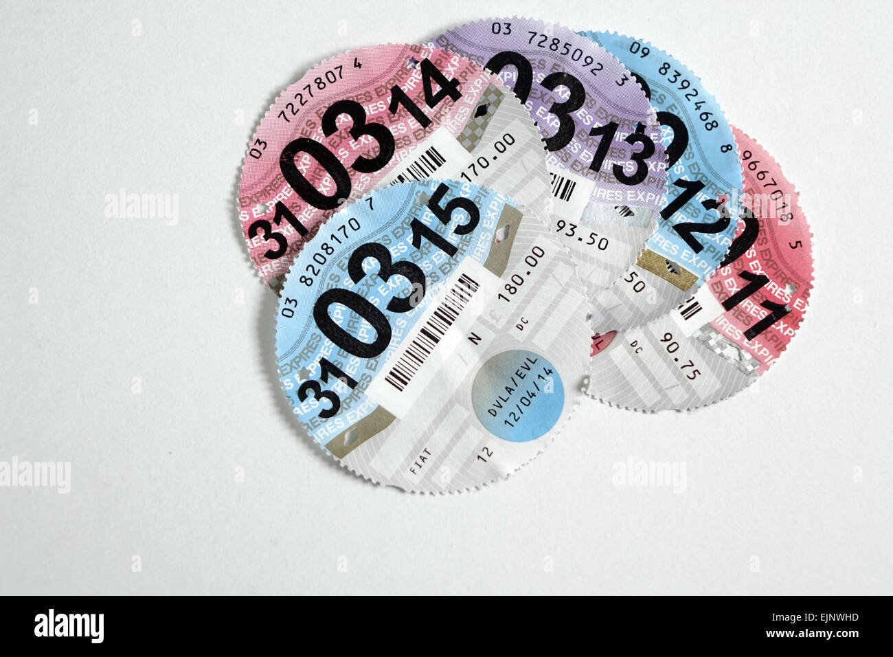 Imposta i dischi che non sono più disponibili, sostituito dal database on line. Foto Stock