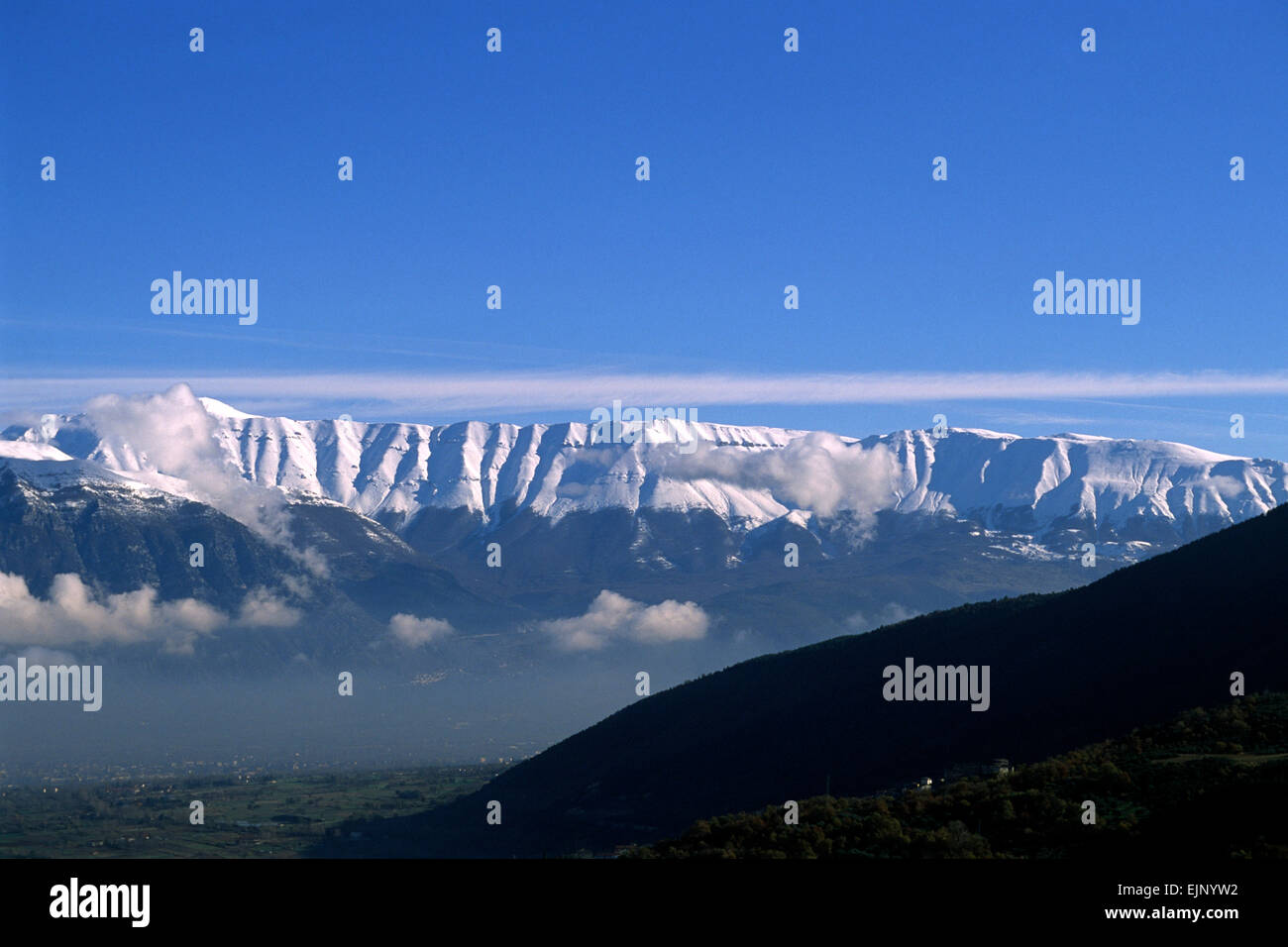 Italia, Abruzzo, montagne del Parco Nazionale della Majella Foto Stock