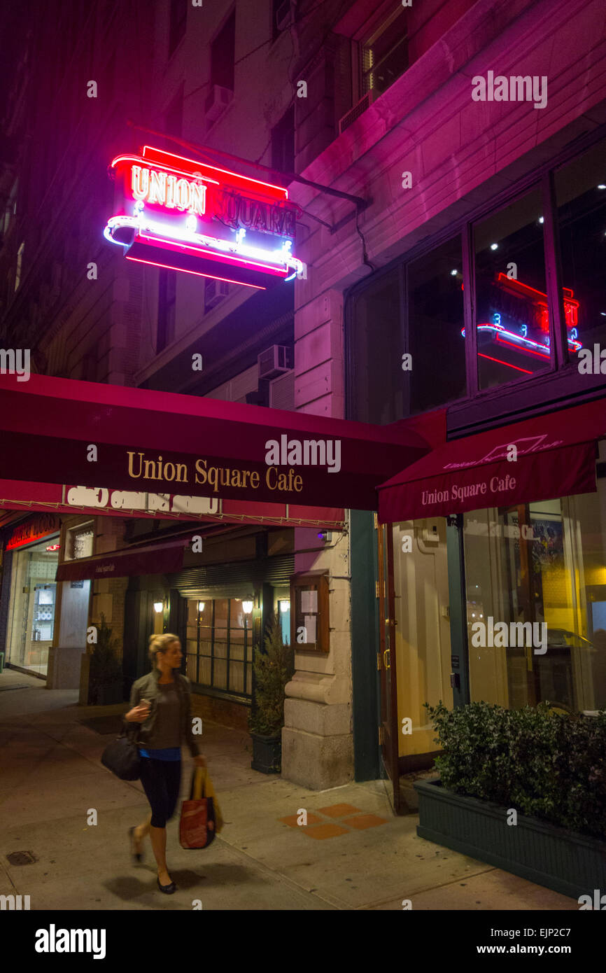 Union Square Cafe di New York City Foto Stock