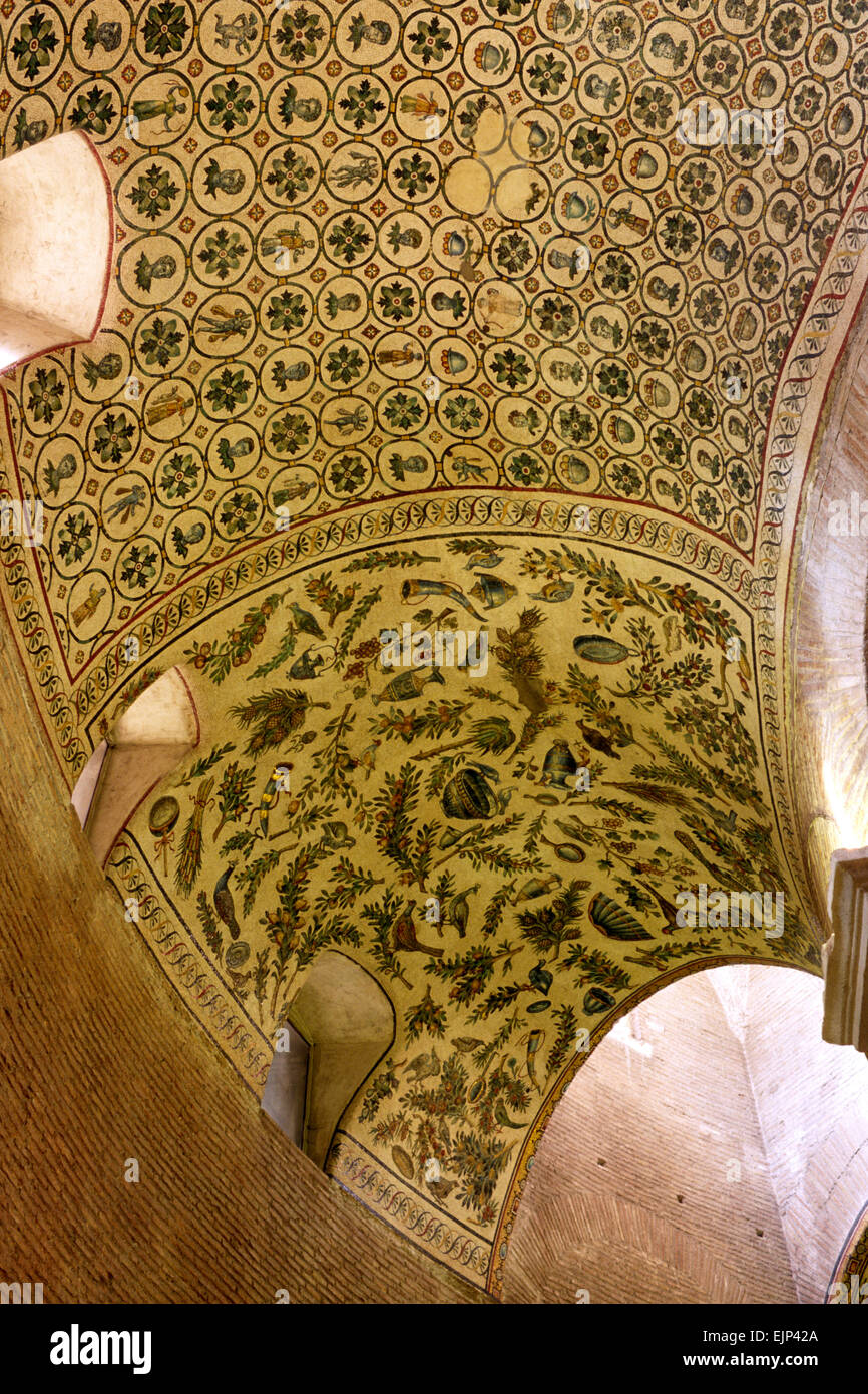Italia, Roma, Mausoleo di Santa Costanza, mosaico paleocristiano Foto Stock