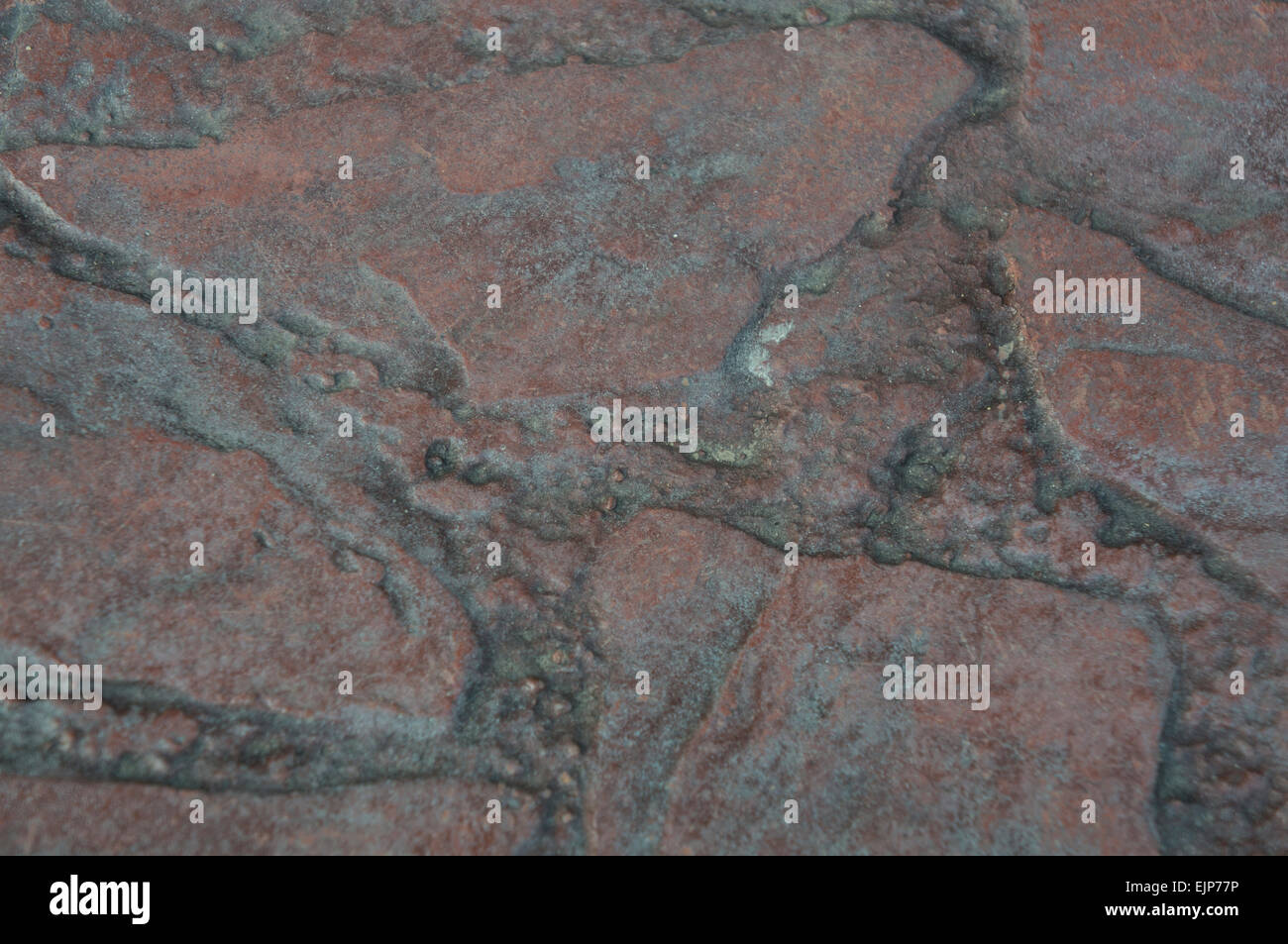 Texture hard rock pietra marrone rosso Foto Stock