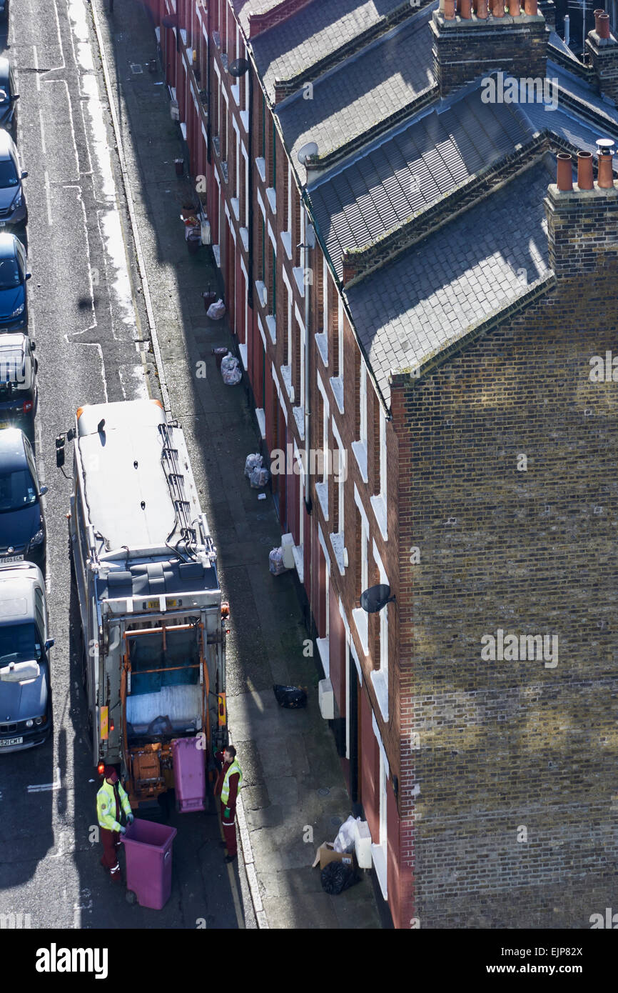 Scene di Londra, tetti,vista aerea Foto Stock