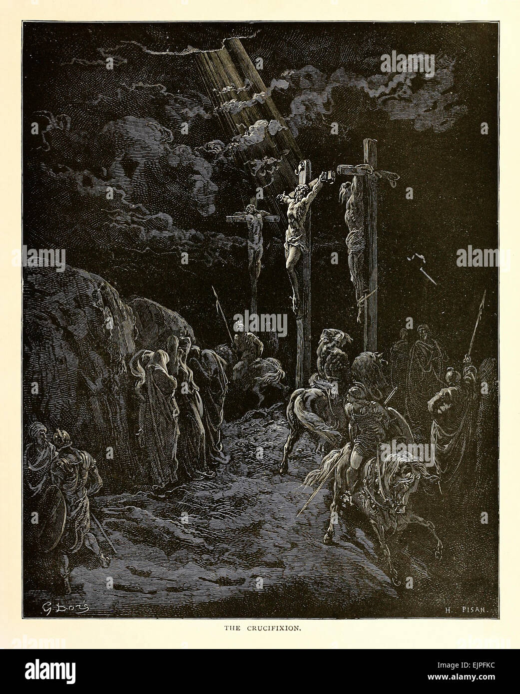 Illustrazione di Paul Gustave Doré (1832-1883) dal 1880 edizione della Bibbia. Vedere la descrizione per maggiori informazioni. Foto Stock