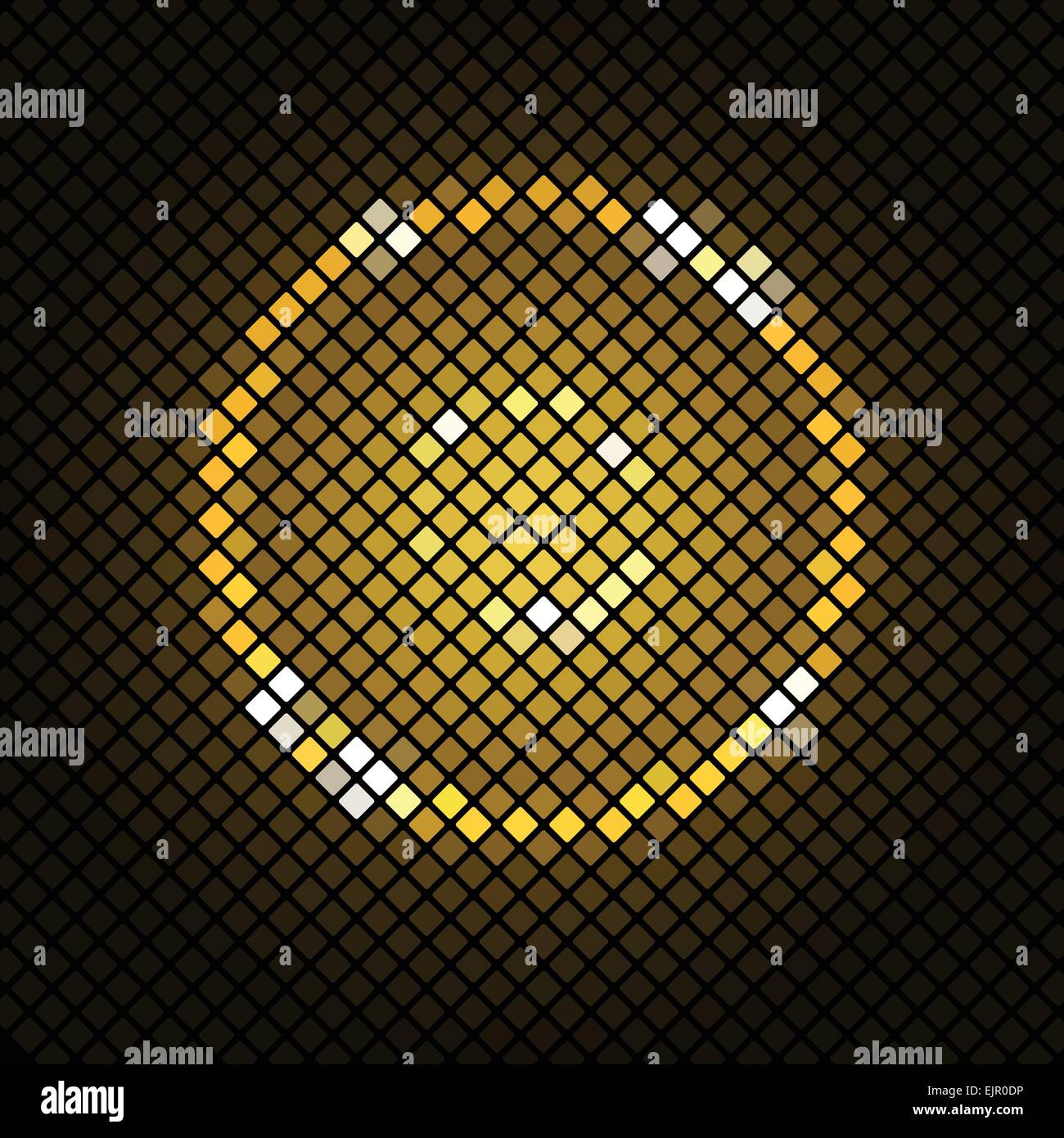 Mosaico astratto a fondo oro, vettore di stock Illustrazione Vettoriale
