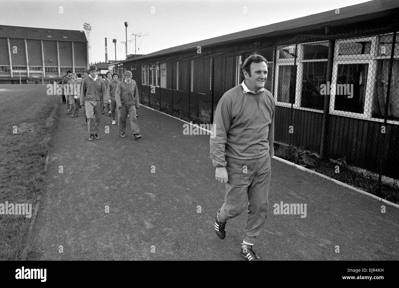 Leeds United. Don Revie treni della Junior a Elland Road. Gennaio 1972.Caption locale *** Planman - - 08/01/2010 Foto Stock