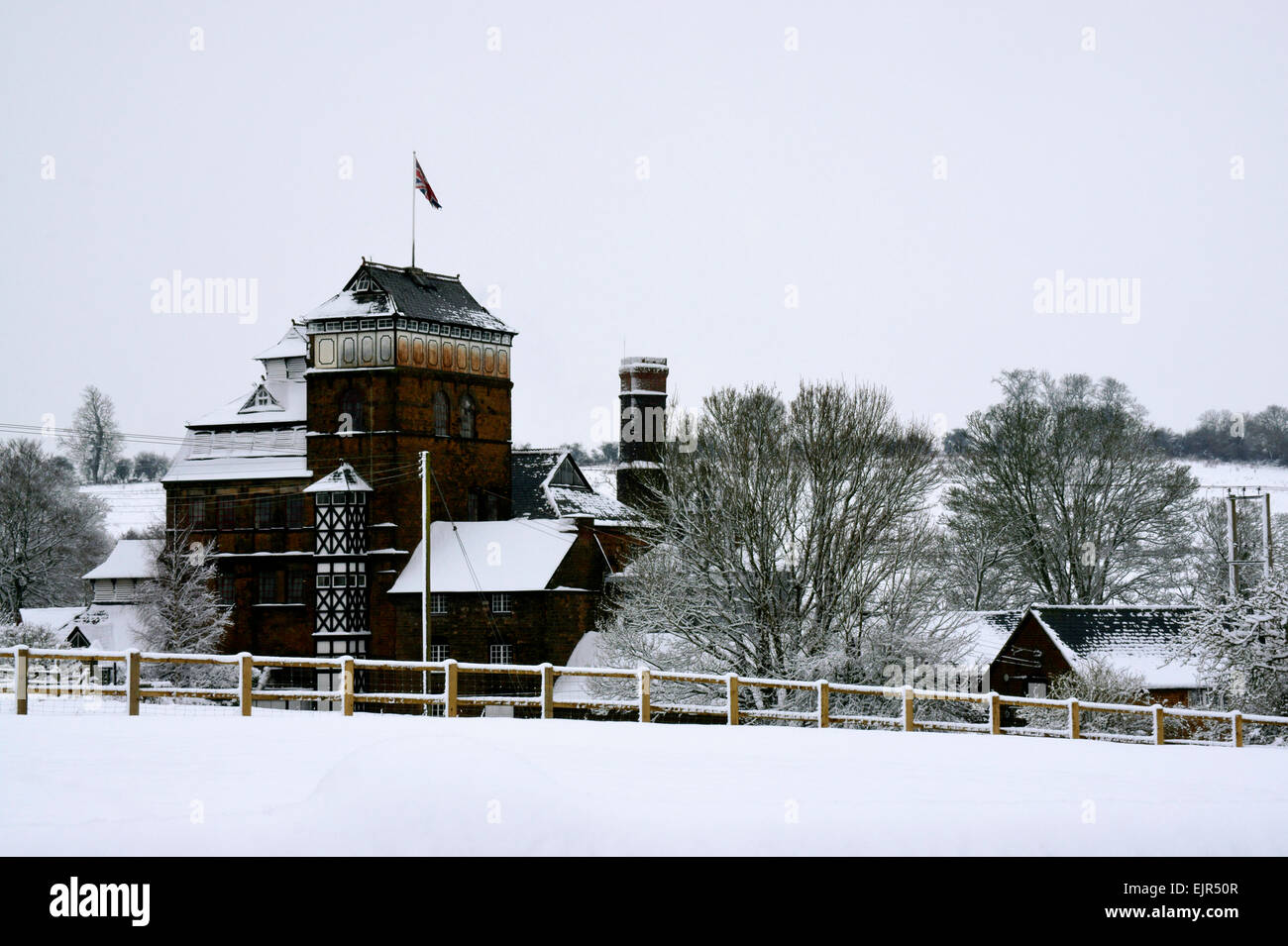 Gancio Norton Brewery nella neve Foto Stock