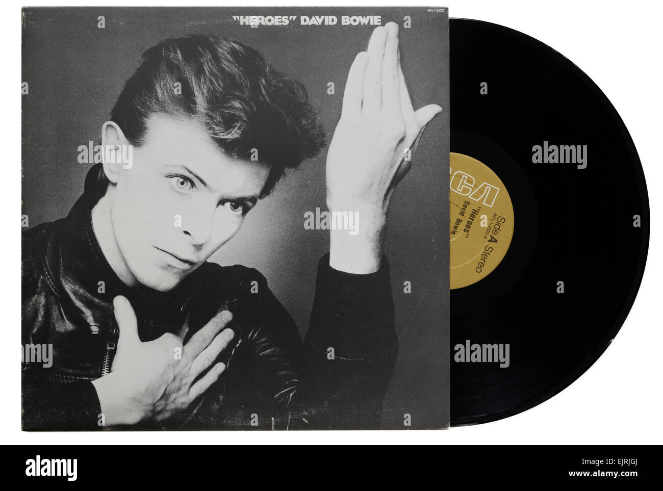 David Bowie Heroes album Foto Stock