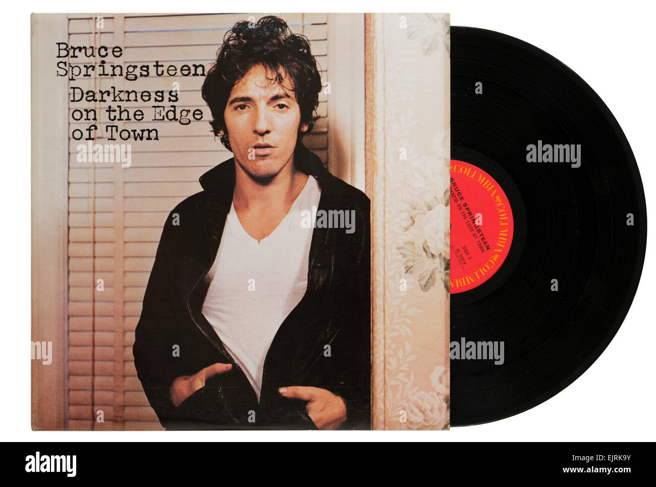 Bruce Springsteen album tenebre sul bordo della città Foto Stock