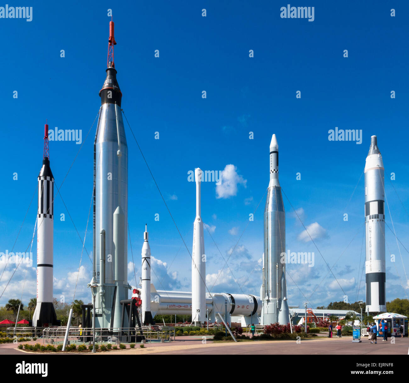 Il Kennedy Space Center Visitor Complex, Cape Canaveral, in Florida, Stati Uniti d'America Foto Stock