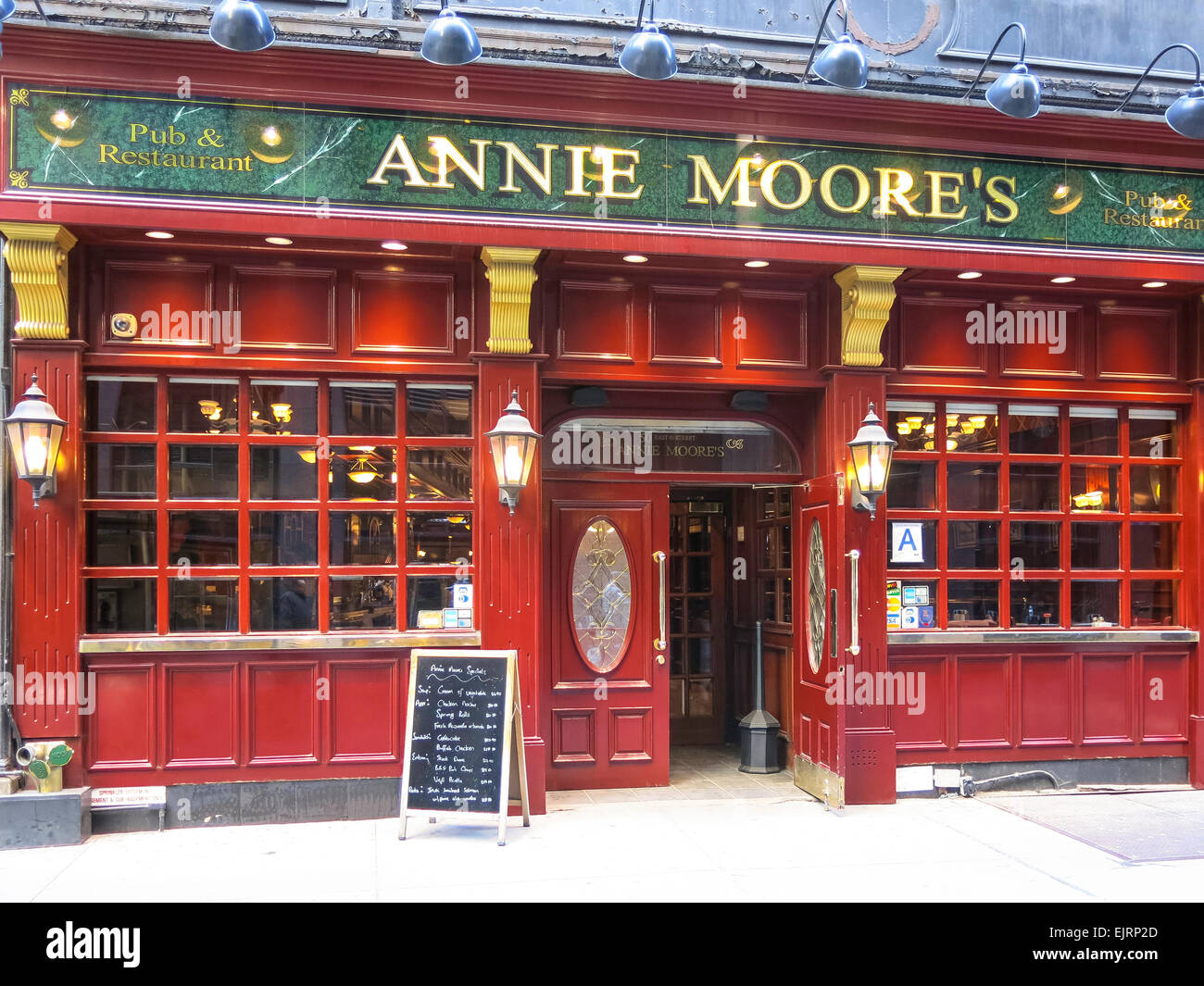 Annie Moore's Irish Pub, NYC, STATI UNITI D'AMERICA Foto Stock