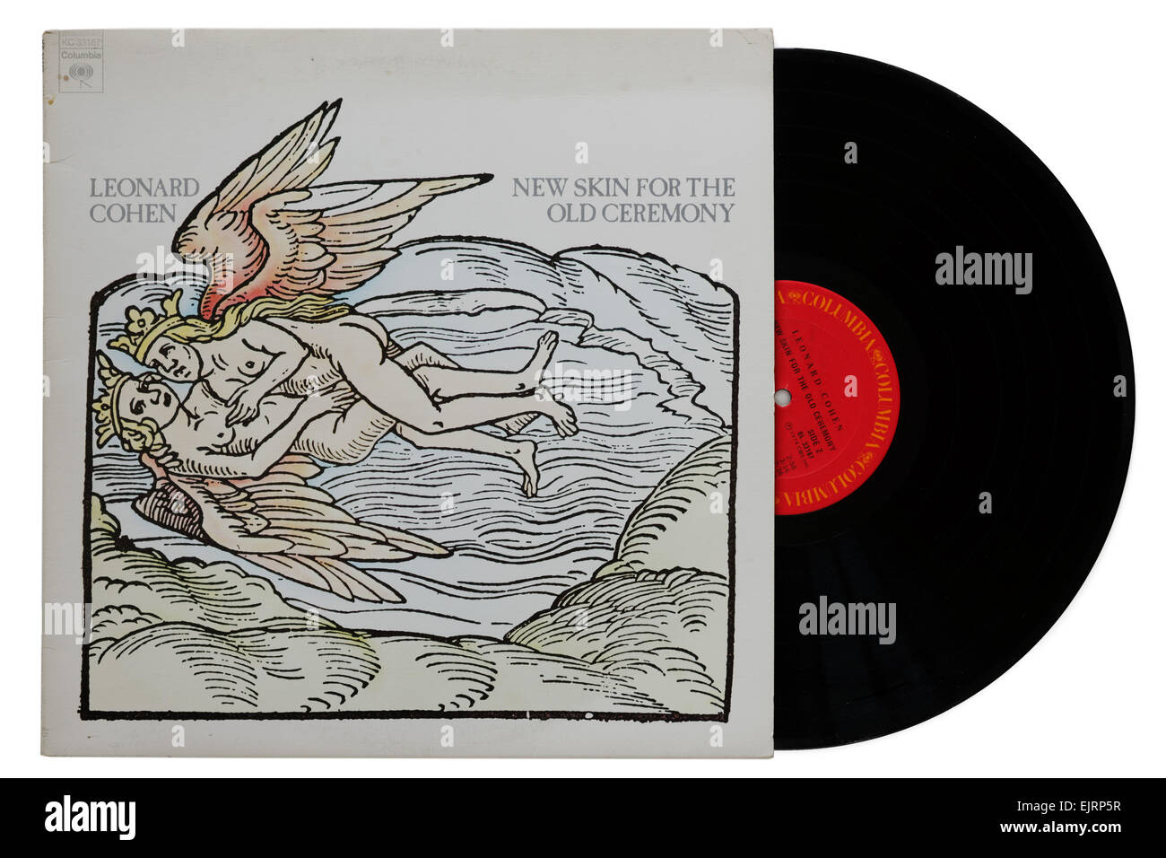 Leonard Cohen nuova skin per la cerimonia del vecchio album Foto Stock