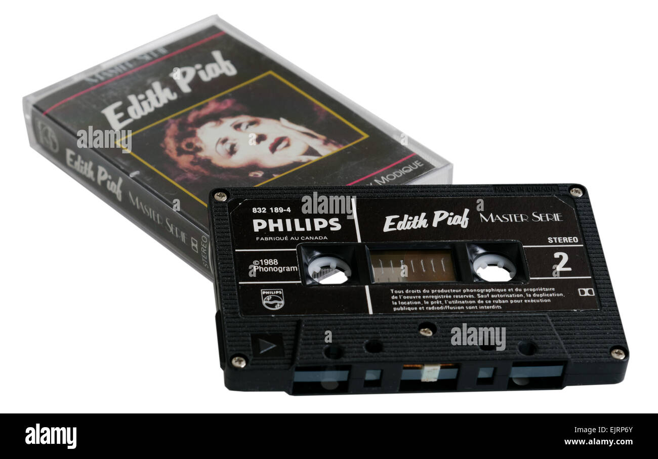 Edith Piaf album su cassetta a nastro Foto Stock