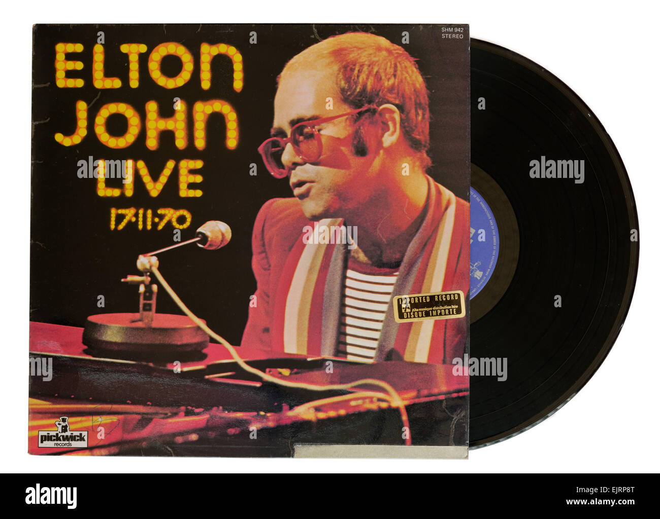 Elton john live 17-11-70 album Foto Stock