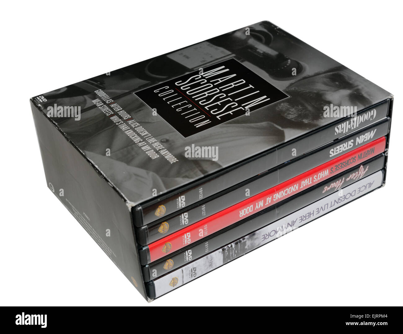 Un DVD box set di Martin Scorcese pellicole, compresi Goodfellas Foto Stock