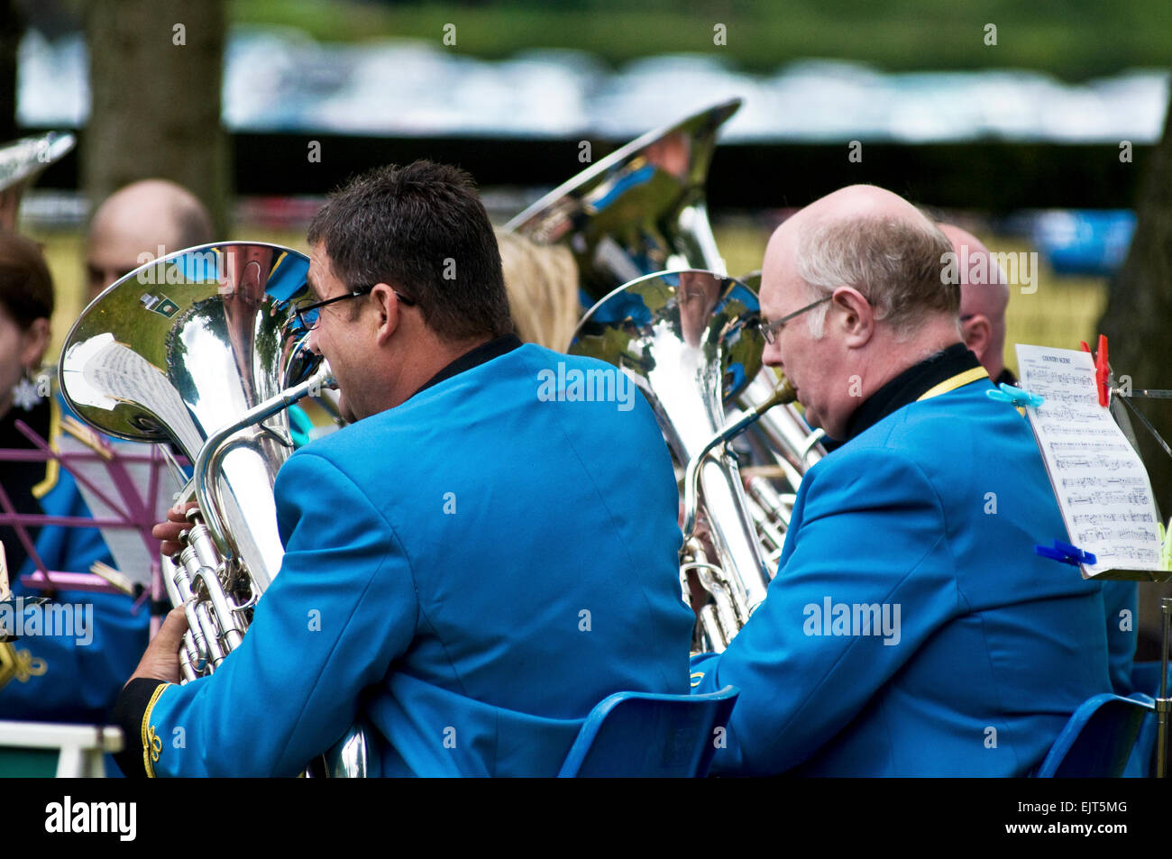 Brass Band i giocatori Foto Stock
