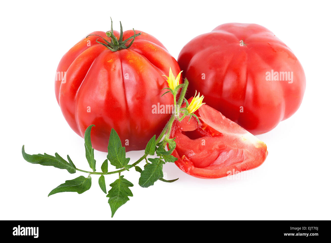 Pomodori organici pomodoro maturo Foto Stock