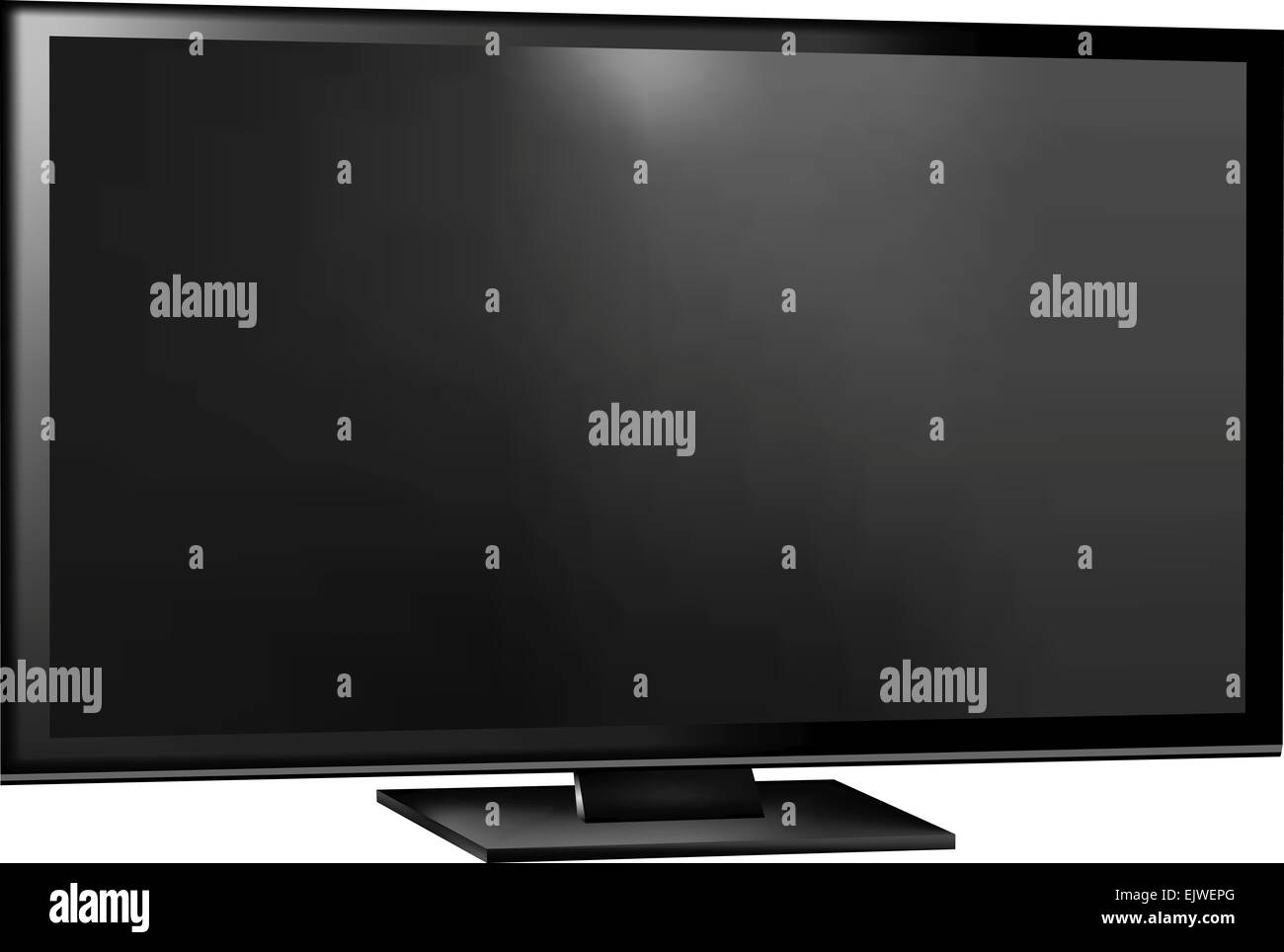 TV a schermo piatto LCD, plasma illustrazione realistica Foto Stock