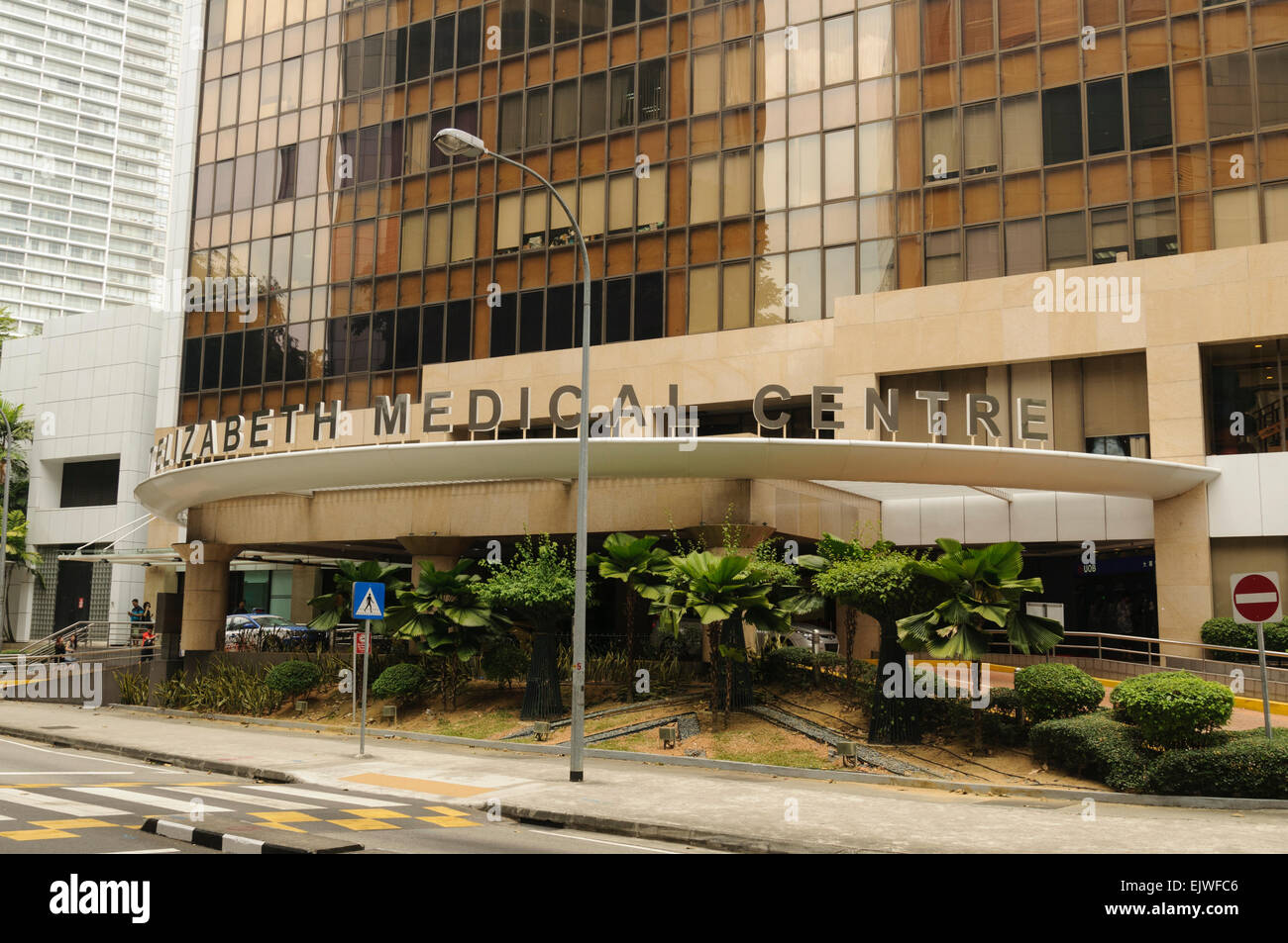 Mount Elizabeth Medical Centre, che fornisce assistenza sanitaria privata a Singapore. Foto Stock