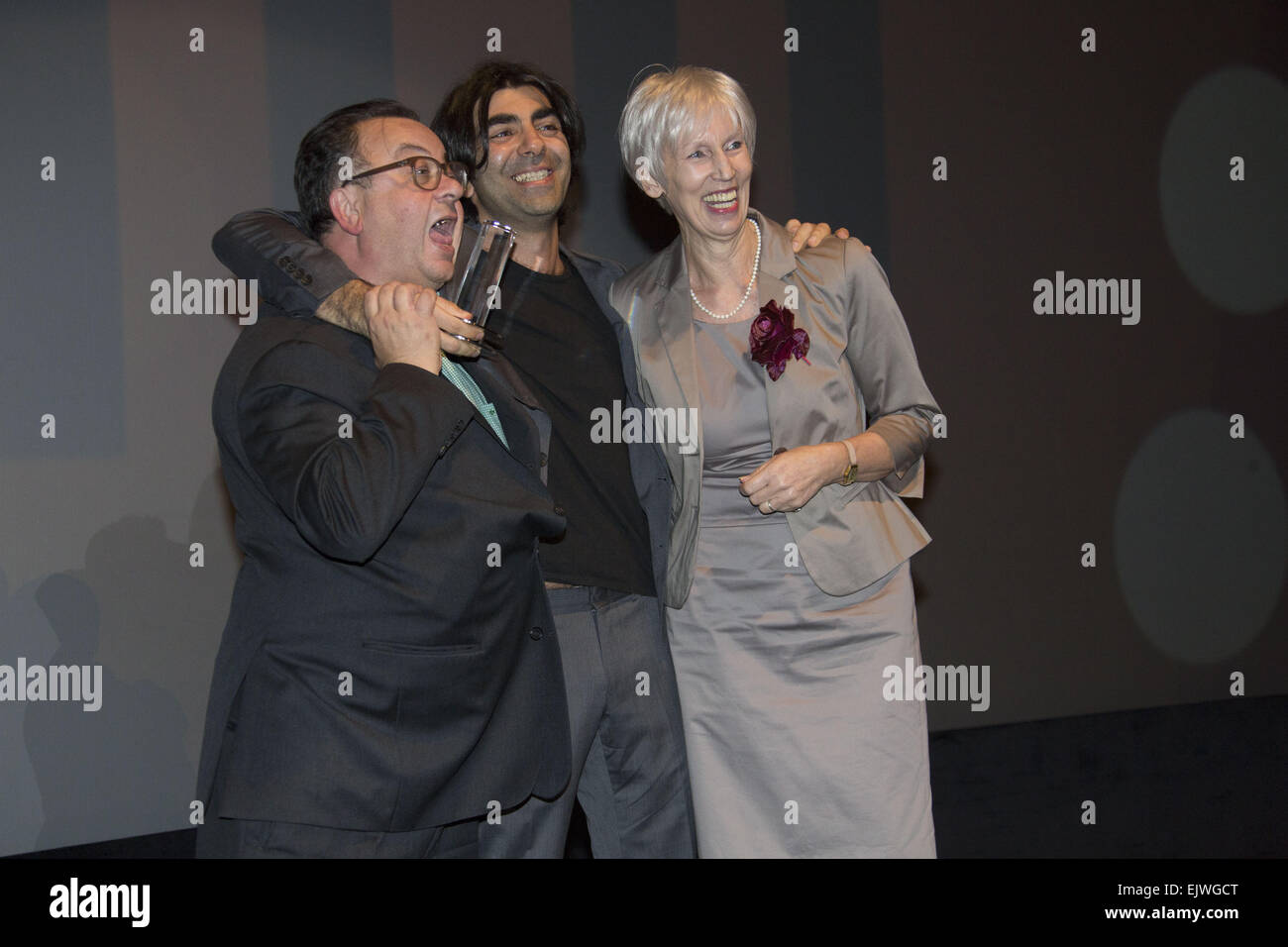 Filmfest Hamburg 2014 - Presentazione del 'Douglas Sirk Award" presso il CinemaxX movie theater dotato: Albert Wiederspiel,Fatih Akin,Barbara Kisseler dove: Amburgo, Germania Quando: 27 Set 2014 Foto Stock