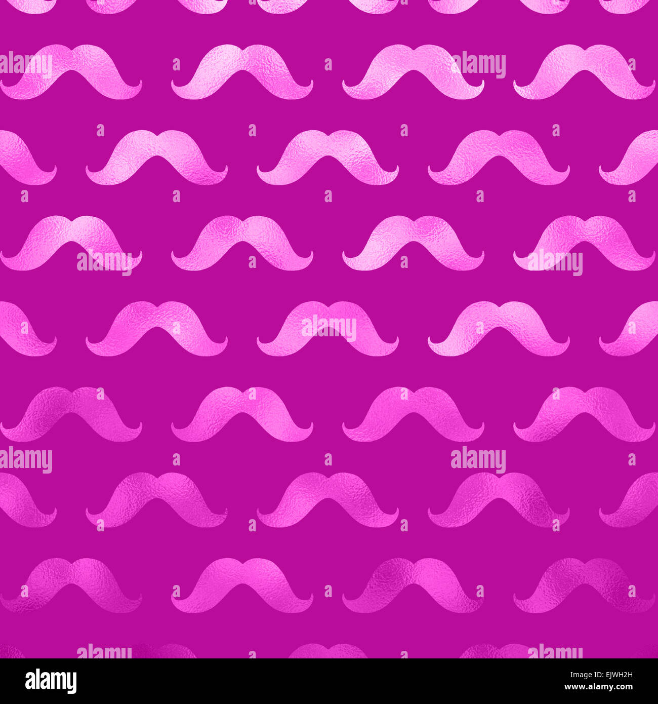 Baffi rosa in similpelle di lamina metallica di Mustaches Polka Dot Pattern Texture Foto Stock