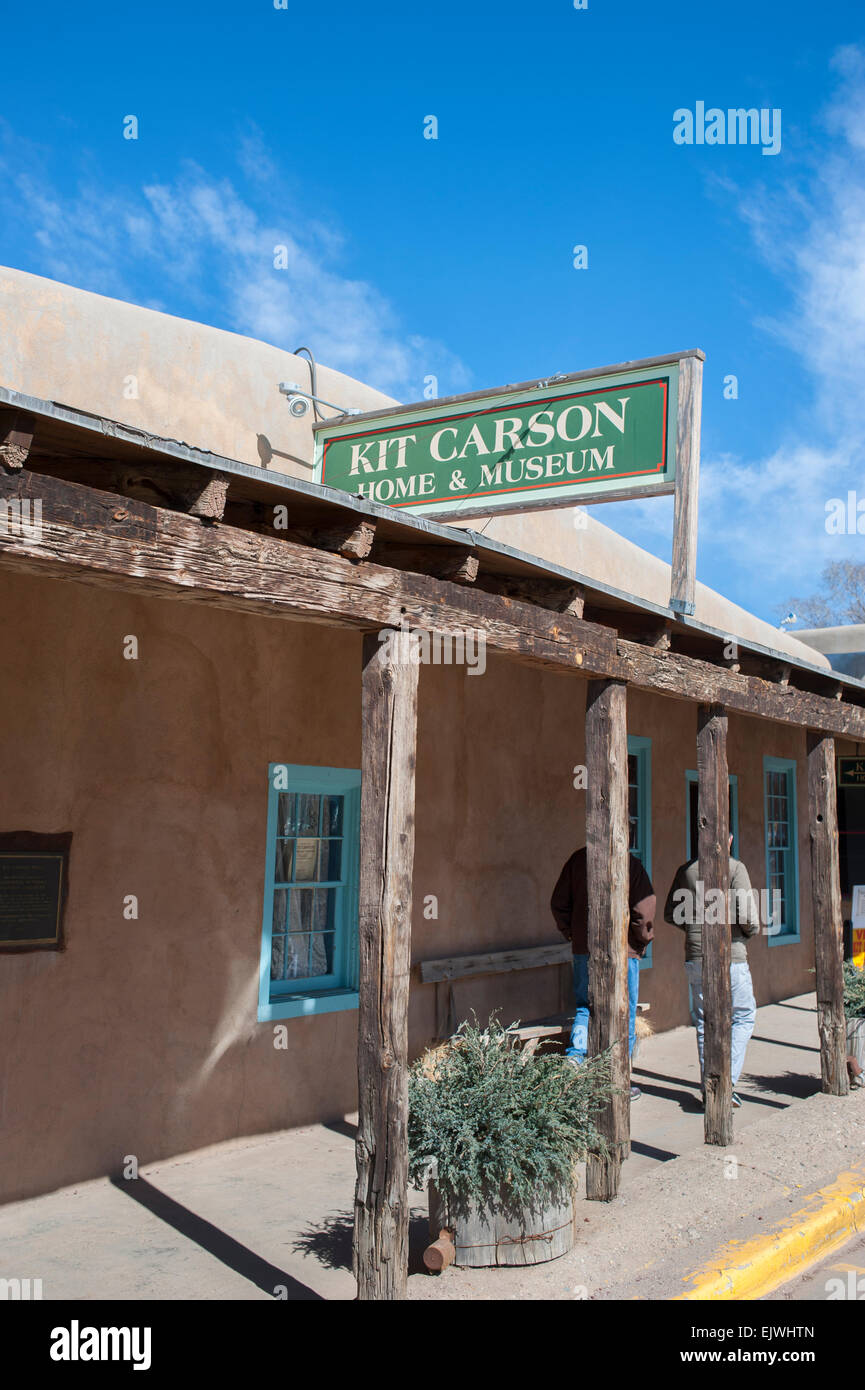 Stati Uniti d'America New Mexico NM UAT Kit Carson Home e Museo di Taos County Foto Stock