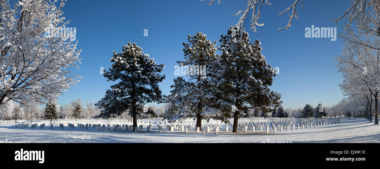 Fort Logan Cimitero Nazionale Foto Stock