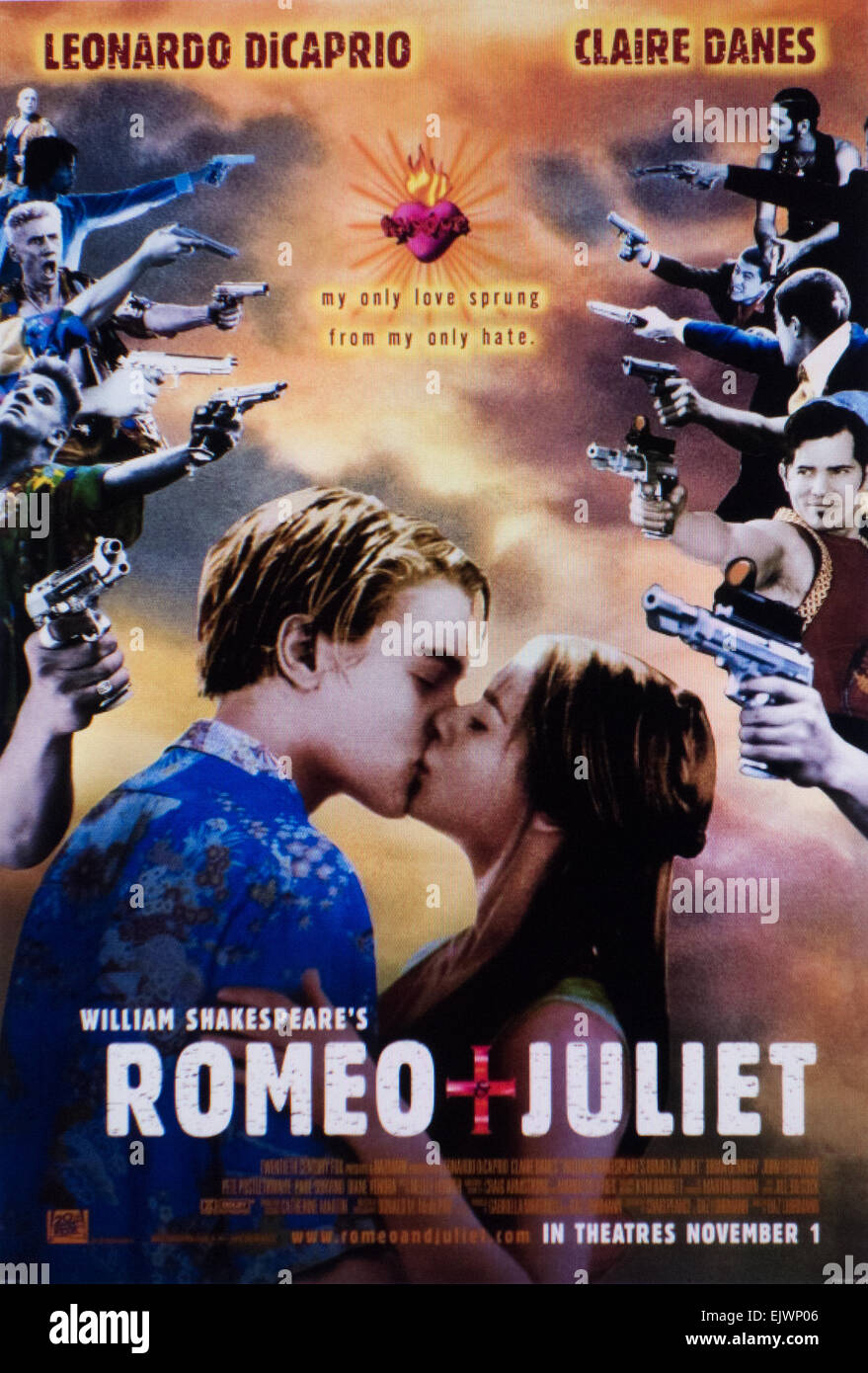 "Romeo e Giulietta" poster 1996 Foto Stock