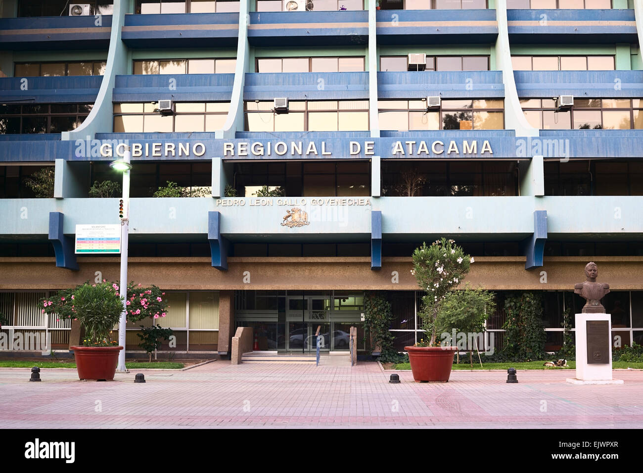 Il palazzo del governo della regione di Atacama a Copiapo, Cile Foto Stock