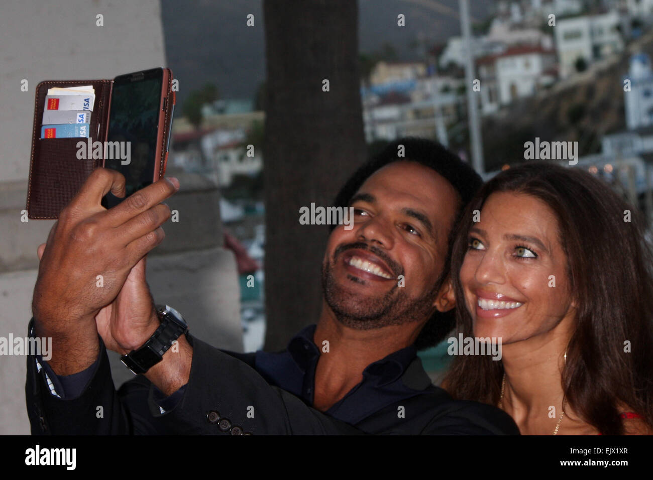 Catalina Film Festival Gala - Arrivi con: Kristoff San Giovanni,Dana Derrick dove: Avalon, California, Stati Uniti quando: 28 Set 2014 Foto Stock