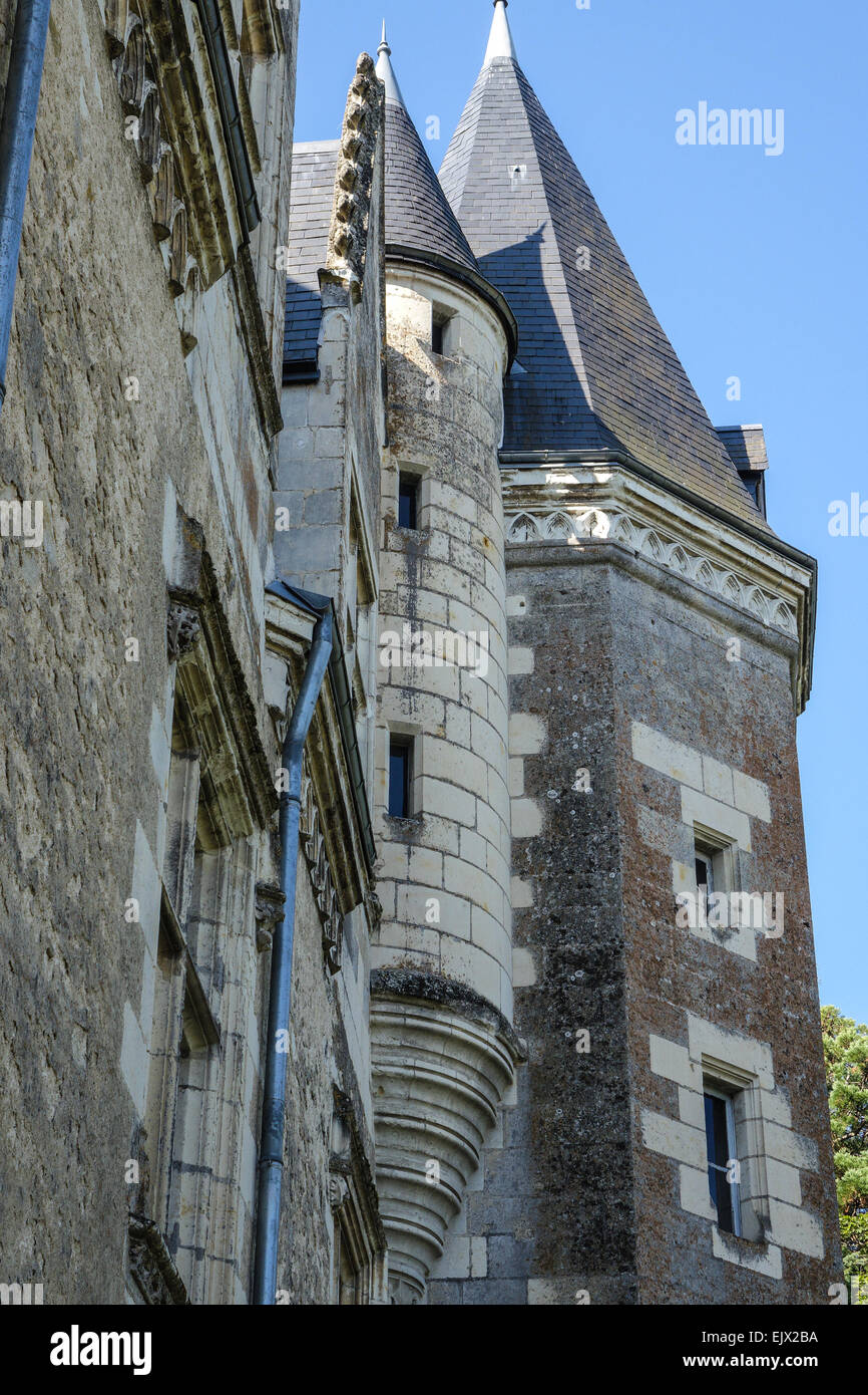 Chateau Montresor, in Loire Vally, Francia. Foto Stock