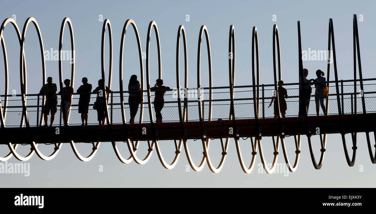 Slinky molle per fama, Tobias Rehberger, passerella, Oberhausen, Nord Reno-Westfalia, Germania Foto Stock