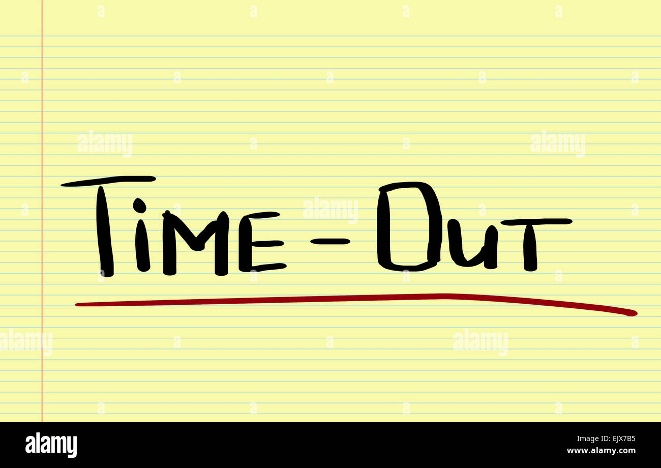 Time Out Concept Foto Stock