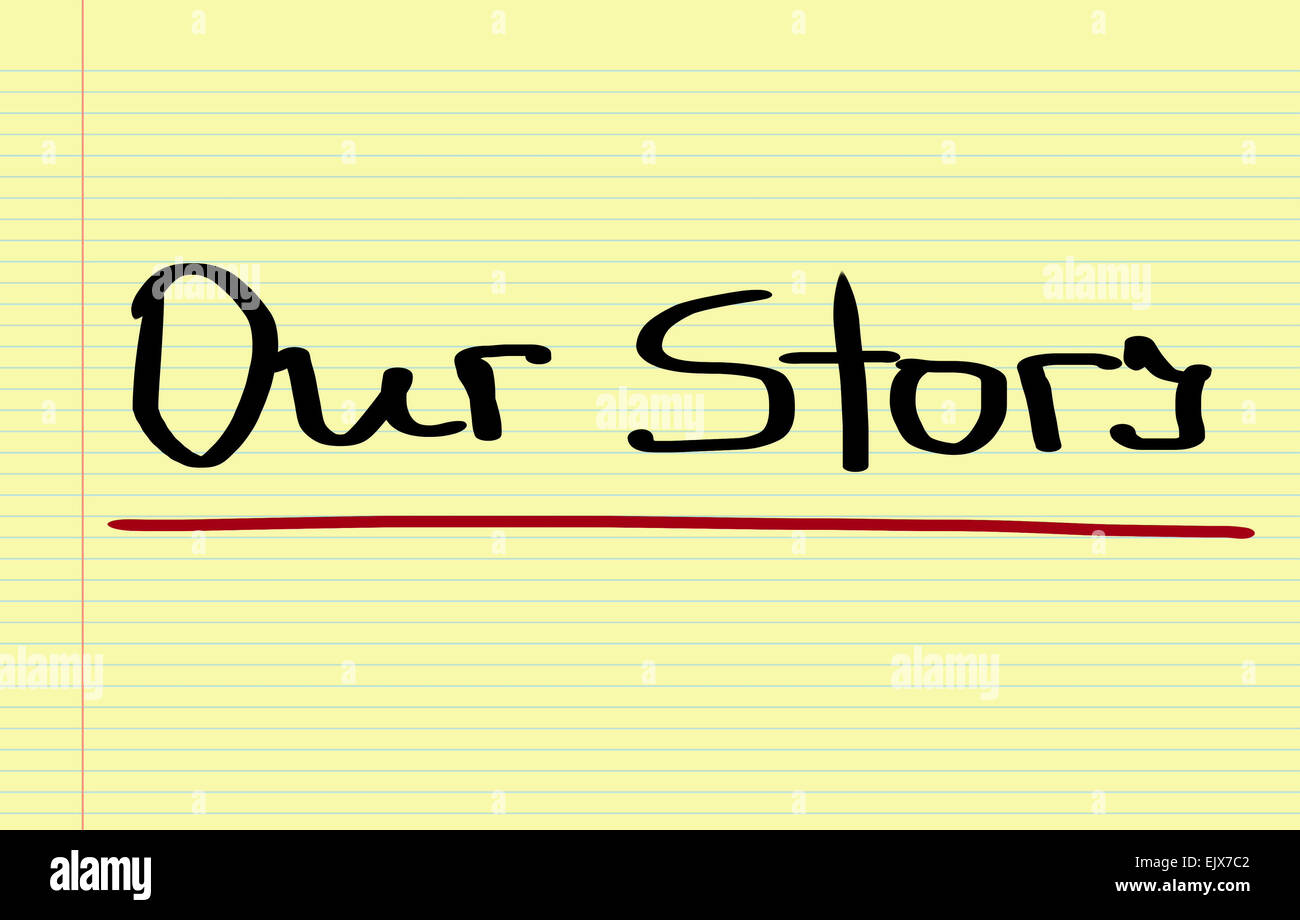 Il nostro concetto di storia Foto Stock