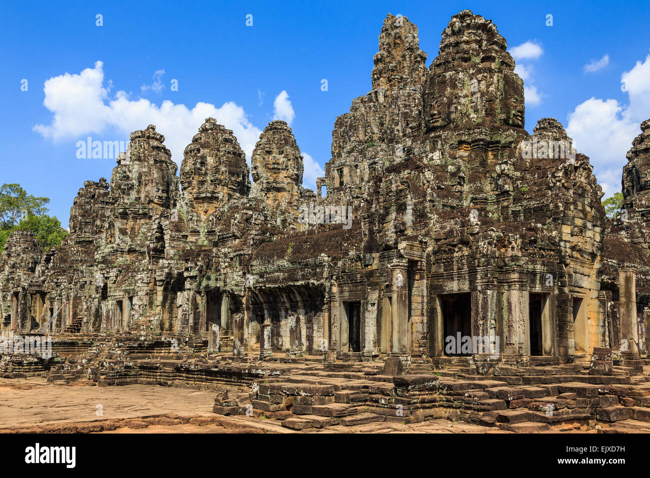 Tempio Bayon. Siem Reap, Cambogia Foto Stock