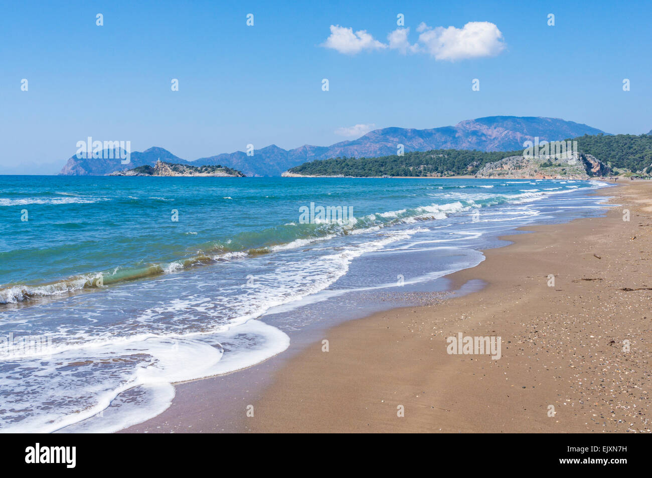 Iztuzu beach, Dalyan beach, Provincia di Mugla, regione del Mar Egeo, Turchia Foto Stock