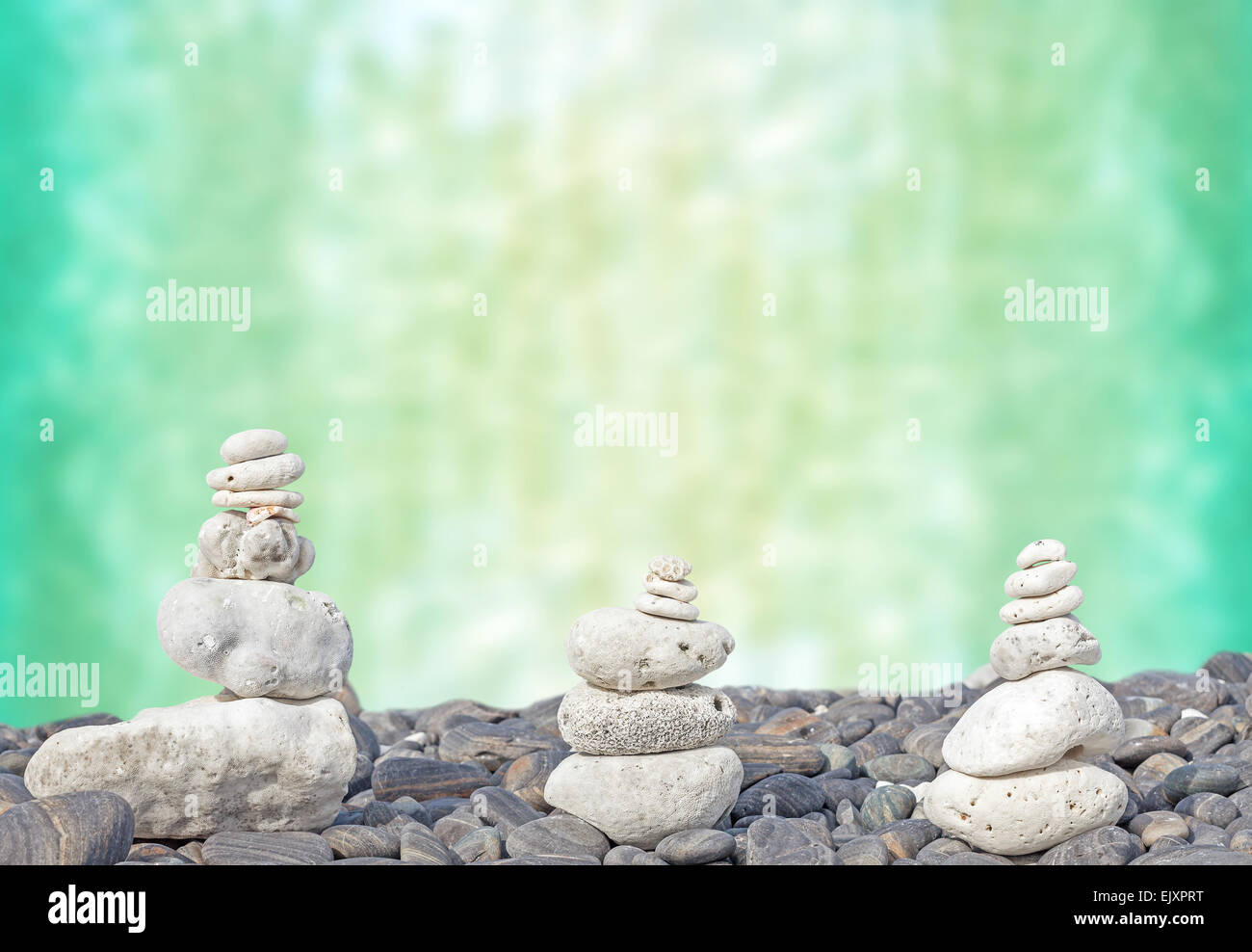 Coral mucchi su pietre, Zen spa concept sfondo. Foto Stock