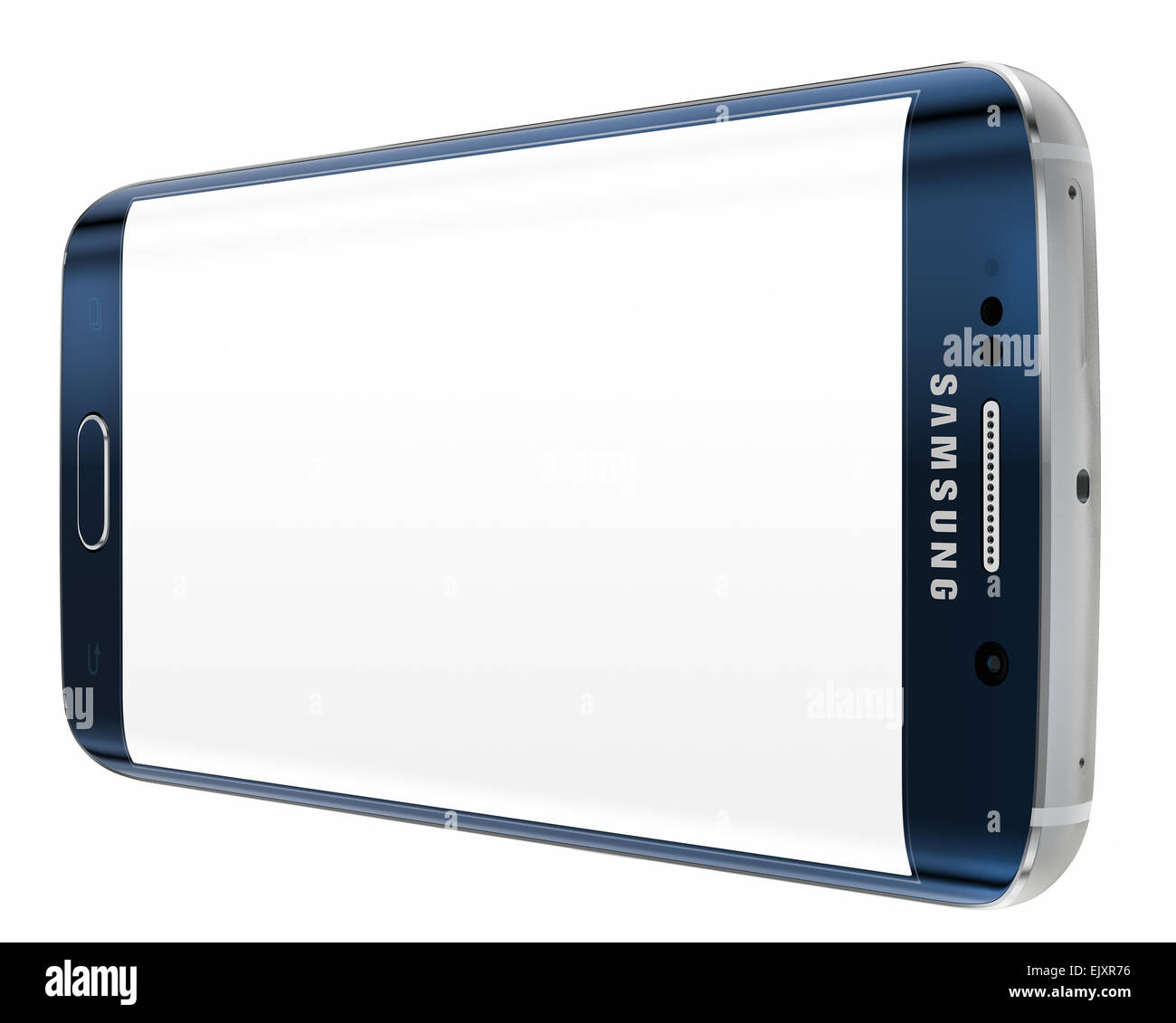 Samsung Galaxy S6 Bordo è il primo dispositivo con doppio vetro curvo  display Foto stock - Alamy