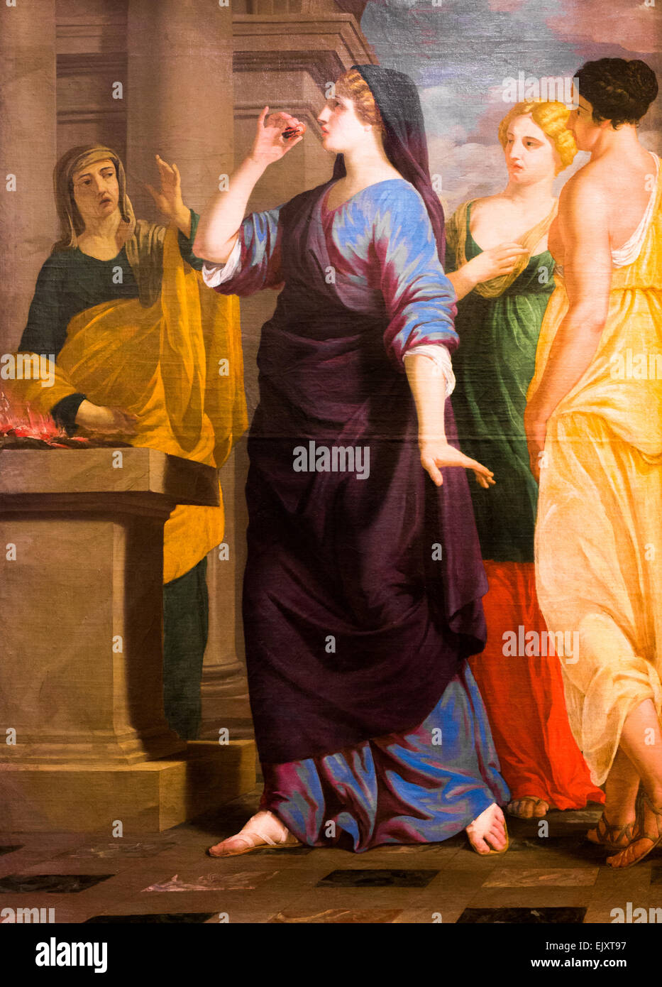 ActiveMuseum 0005976.jpg / Portia deglutizione carboni ardenti 05/12/2013 - / xvii secolo Collezione / Museo attivo Foto Stock