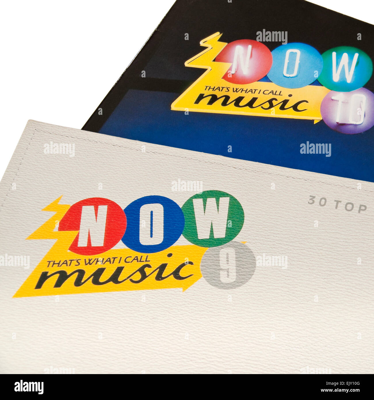 "Ora che è ciò che io chiamo la musica" Vinile edizioni record n. 9 e n. 10 rilasciato nel 1987. Le edizioni in vinile si è svolto dal 1983 al 1996. Foto Stock