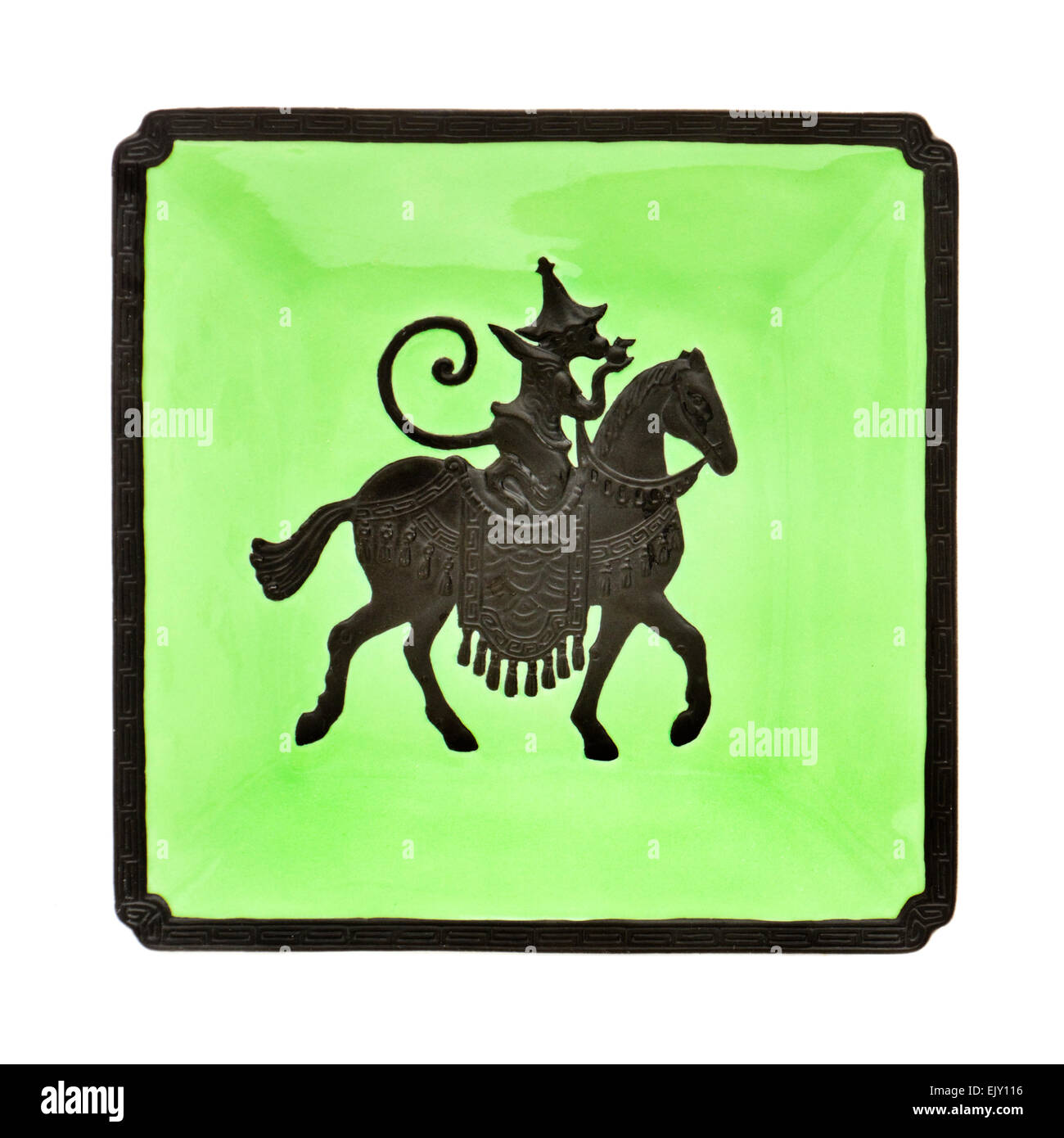 Marmoset Chevalier piastra deserto dalla sorprendente designer francese / gioielliere Jean Boggio (per Franz) Foto Stock