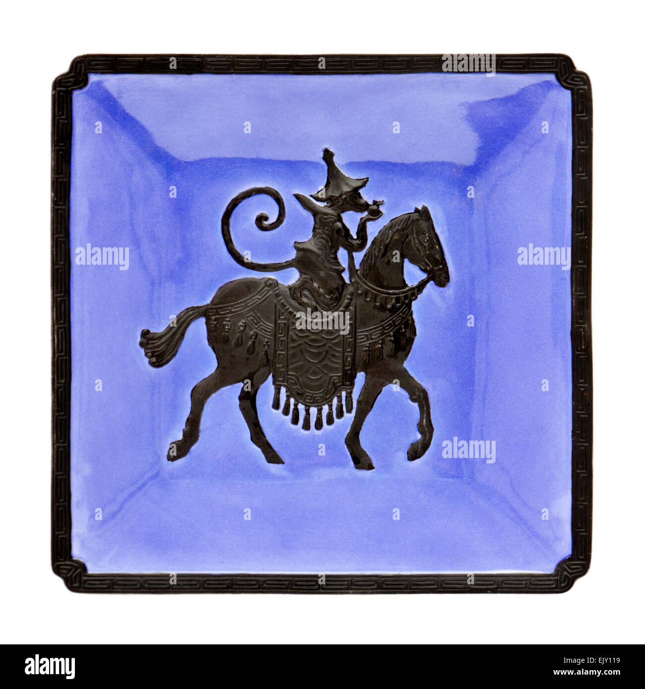 Marmoset Chevalier piastra deserto dalla sorprendente designer francese / gioielliere Jean Boggio (per Franz) Foto Stock