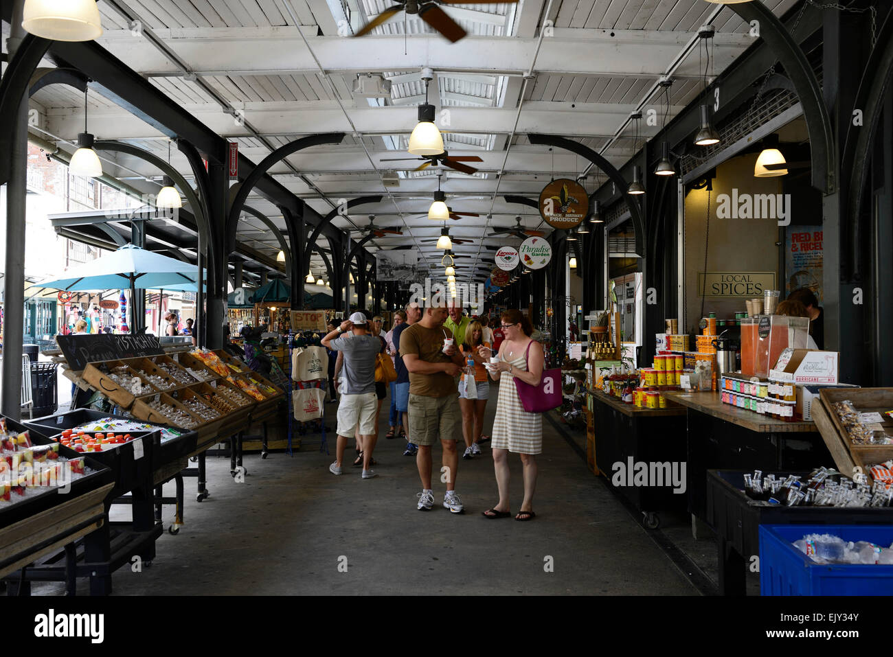 Storico mercato francese entrata del quartiere francese di New Orleans in Louisiana RM USA Foto Stock