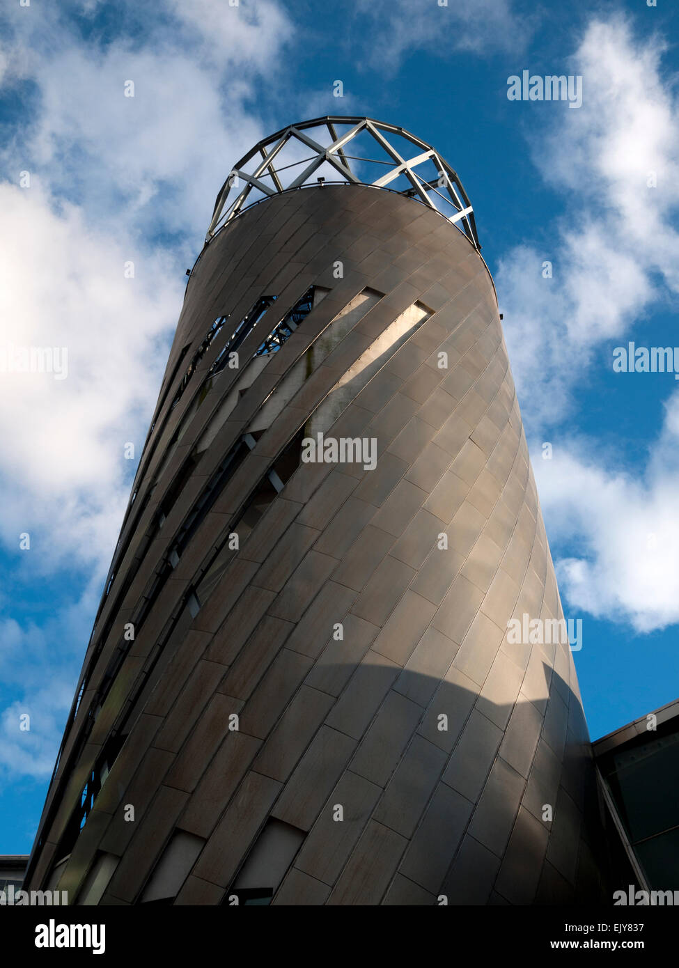 La torre di The Lowry Arts Center, Salford Quays, Manchester, Inghilterra, Regno Unito Foto Stock
