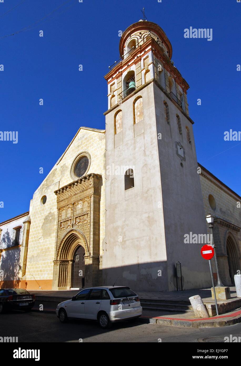 La chiesa parrocchiale di Nostra Signora di O, Sanlucar de Barrameda, la provincia di Cadiz Cadice, Andalusia, Spagna, Europa occidentale. Foto Stock